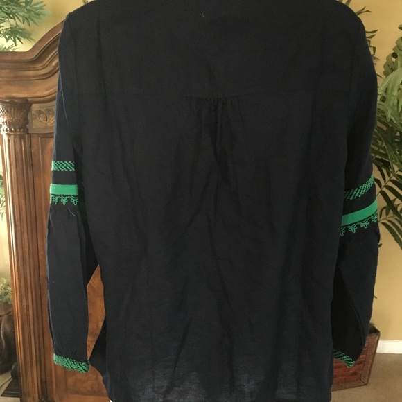 J Crew Blue & Green Tunic - Picture 3 of 3